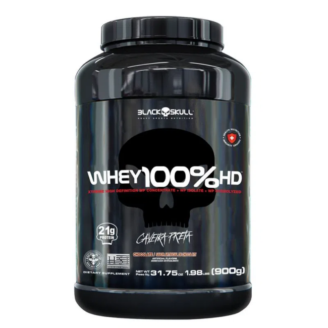Whey 100% HD Black Skull. Fonte da imagem: site oficial da marca.