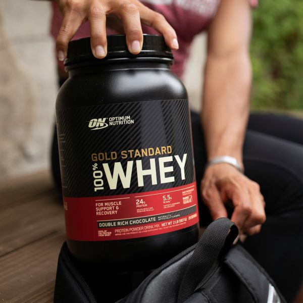 Gold Standard 100% Whey, whey protein da Optimum Nutrition. Fonte da imagem: site oficial da marca.