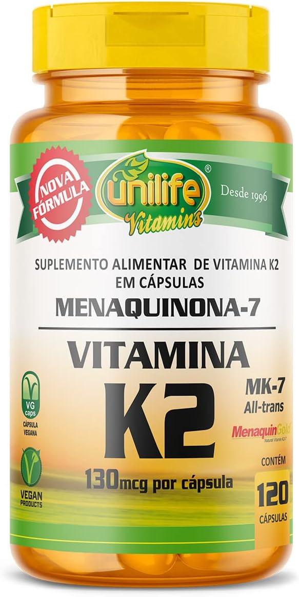 Vitamina K2 da Unilife. Fonte da imagem: site oficial da marca.