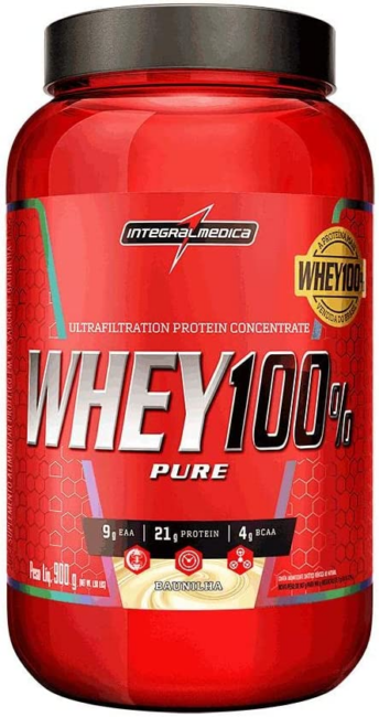 Whey 100% Pure da Integralmédica. Fonte da imagem: site oficial da marca.