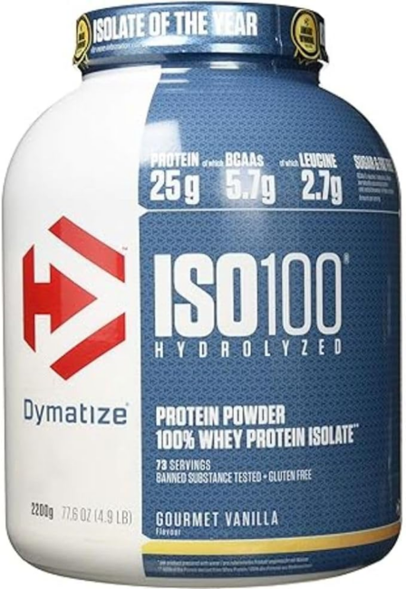 Iso 100 Hydrolyzed da Dymatize Nutrition. Fonte da imagem: site oficial da marca.